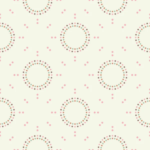 波尔卡网点无缝图案 彩球的马赛克 几何背景 可用于墙纸 纺织品 邀请卡 网页背景 — 图库矢量图片