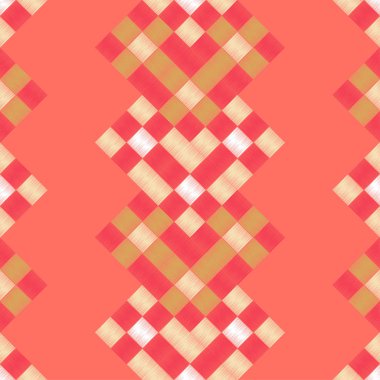 Son moda dikişsiz desen tasarımlar. Kare yamalar bir mozaik. Patchwork doku. Dokuma. Vektör geometrik arka plan. Duvar kağıdı, tekstil, ambalaj, web davetiye, için kullanılabilir.