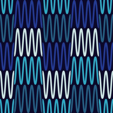 Son moda dikişsiz desen tasarımlar. Mozaik zikzaklar ve dalgalı çizgiler. Vektör geometrik arka plan. Duvar kağıdı, tekstil, ambalaj, web sayfası arka planı davetiye, için kullanılabilir.