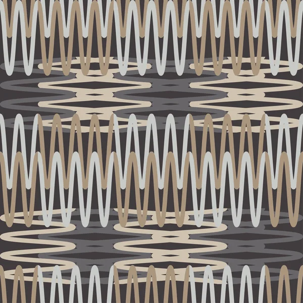 Motifs Sans Couture Mode Mosaïque Zigzags Gribouillis Fond Géométrique Vectoriel — Image vectorielle