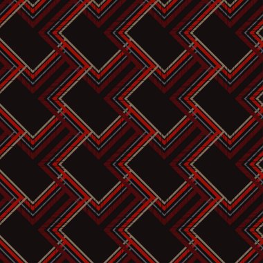 Son moda dikişsiz desen tasarımlar. Zikzak mozaik eski şeritli doku ile. Vektör geometrik arka plan. Duvar kağıdı, tekstil, ambalaj, web sayfası arka planı davetiye, için kullanılabilir.