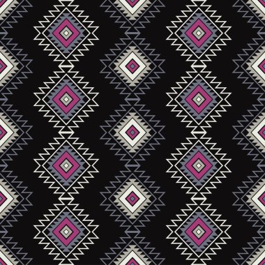 Etnik boho seamless modeli. Geleneksel süs. Kabile desen. Halk motif. Duvar kağıdı, tekstil, ambalaj, web sayfası arka planı davetiye, için kullanılabilir.