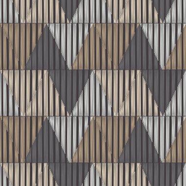 Son moda dikişsiz desen tasarımlar. Tarama ile çizgili üçgenler mozaiği. Vektör geometrik arka plan. Duvar kağıdı, tekstil, ambalaj, web sayfası arka planı davetiye, için kullanılabilir.