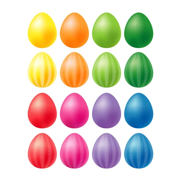 Colorful Easter Eggs Realistic Illustration Happy Easter Holiday Background Can — Stock Photo, Image