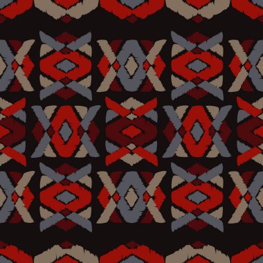Etnik boho seamless modeli. Patchwork doku. Dokuma. Geleneksel süs. Kabile desen. Halk motif. Duvar kağıdı, tekstil, ambalaj, web sayfası arka planı davetiye, için kullanılabilir.