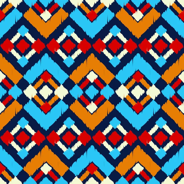自由奔放に生きる民族のシームレスなパターン 伝統的な飾り 部族のパターン 民俗モチーフ テキスタイル 招待カード ラッピング Web ページの背景に使用できます — ストックベクタ