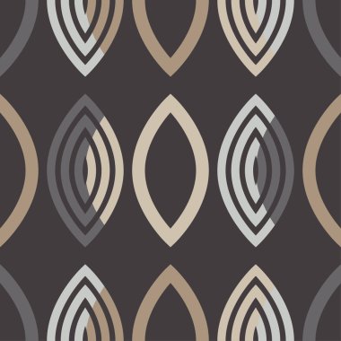 Son moda Dikişsiz desen tasarımlar. Oval şekiller. Vektör geometrik arka plan. Duvar kağıdı, tekstil, ambalaj, web sayfası arka planı davetiye, için kullanılabilir.