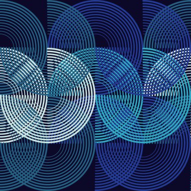 Polka dot seamless modeli. İnce şeritler yarı daireler. Geometrik arka plan. Duvar kağıdı, tekstil, ambalaj, web sayfası arka planı davetiye, için kullanılabilir.