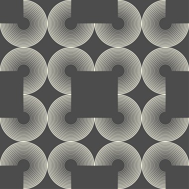 Polka dot seamless modeli. İnce şeritler yarı daireler. Geometrik arka plan. Duvar kağıdı, tekstil, ambalaj, web sayfası arka planı davetiye, için kullanılabilir.