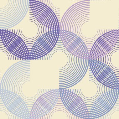 Polka dot seamless modeli. İnce şeritler yarı daireler. Geometrik arka plan. Duvar kağıdı, tekstil, ambalaj, web sayfası arka planı davetiye, için kullanılabilir.