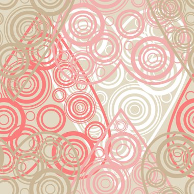 Seamless modeli. Polka dot. Kalpler halkalar dan. Sevgililer günü. Vektör çizim. Duvar kağıdı, tekstil, davetiye, web sayfası arka planı için kullanılabilir.