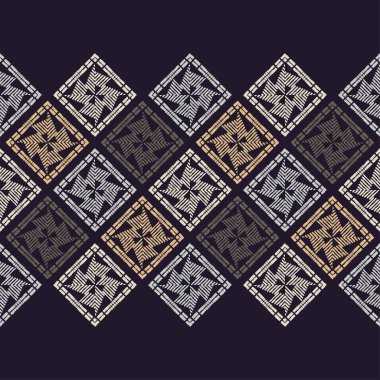 Etnik boho seamless modeli. Patchwork doku. Dokuma. Geleneksel süs. Kabile desen. Halk motif. Duvar kağıdı, tekstil, ambalaj, web sayfası arka planı davetiye, için kullanılabilir.