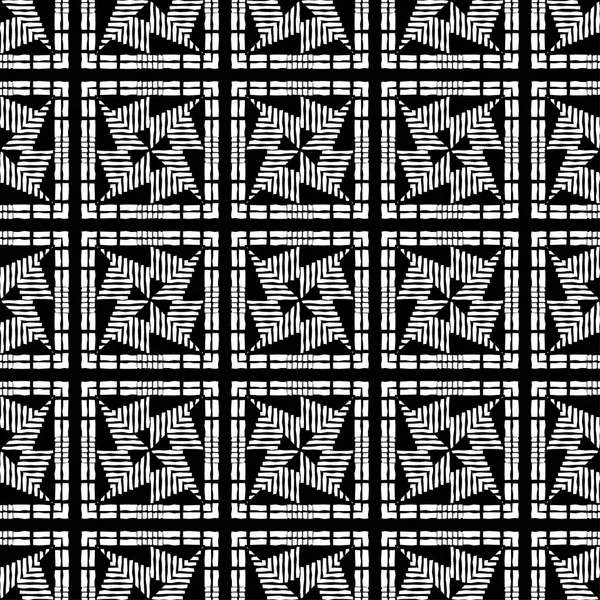 Etniske Boho Sømløse Mønster Patchwork Tekstur Vævning Traditionel Ornament Stammemønster – Stock-vektor