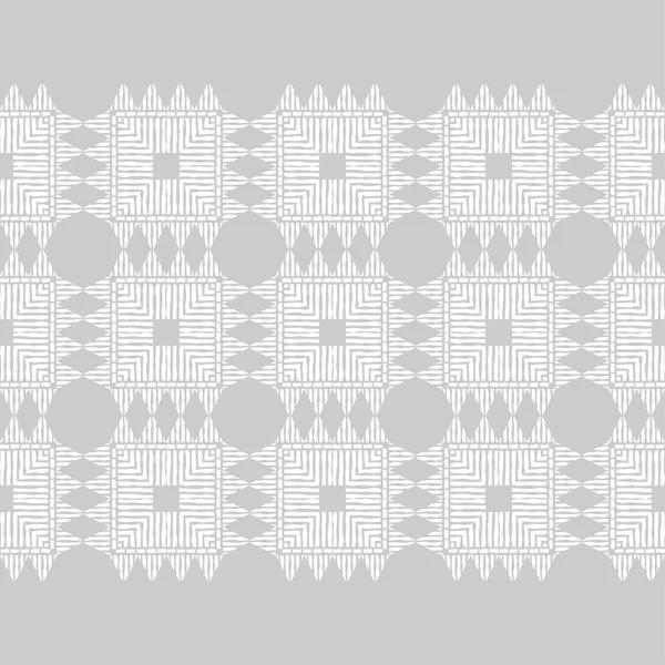 Ethnische Boho Nahtlose Muster Patchwork Struktur Weben Traditionelles Ornament Stammesmuster — Stockvektor