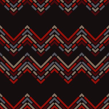 Son moda Dikişsiz desen tasarımlar. Bir zikzak çizgiler. Vektör geometrik arka plan. Duvar kağıdı, tekstil, ambalaj, web sayfası arka planı davetiye, için kullanılabilir.