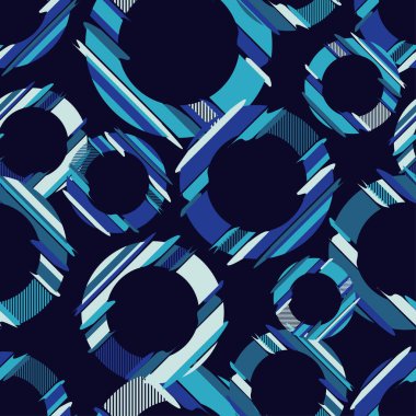 Polka dot seamless modeli. Soyut dijital aksaklık grafik. Geometrik arka plan. Duvar kağıdı, tekstil, ambalaj, web sayfası arka planı davetiye, için kullanılabilir.