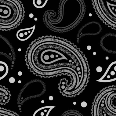 Desenli süsleme. Buta. Etnik boho seamless modeli. Halk motif. Duvar kağıdı, tekstil, ambalaj, web sayfası arka planı davetiye, için kullanılabilir.