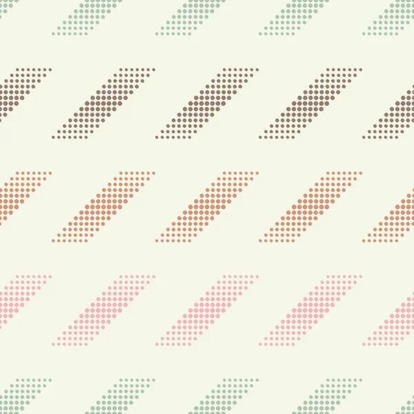 Polka Dot Naadloze Patroon Zigzaglijnen Van Grote Kleine Puntjes Geometrische — Stockvector