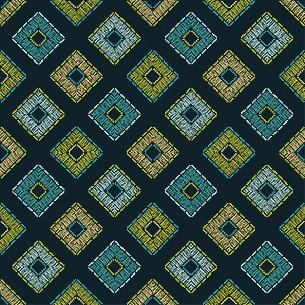 Modèle Sans Couture Boho Ethnique Texture Patchwork Tissage Ornement Traditionnel — Image vectorielle