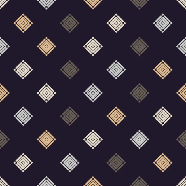 Modèle Sans Couture Boho Ethnique Formes Points Pixels Texture Patchwork — Image vectorielle