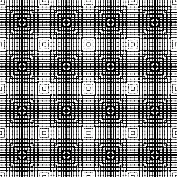 Бесшовный Рисунок Этнического Бохо Формы Точек Пикселей Пэтчворк Текстуры Плетение — стоковый вектор