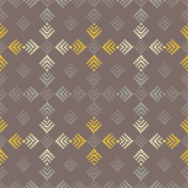 Schema Etnico Boho Senza Cuciture Texture Patchwork Tessitura Ornamento Tradizionale — Vettoriale Stock