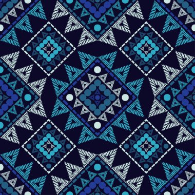 Etnik boho seamless modeli. Nakış kumaş üzerine. Patchwork doku. Dokuma. Geleneksel süs. Kabile desen. Halk motif. Duvar kağıdı, tekstil, ambalaj, web sayfası arka planı davetiye, için kullanılabilir.