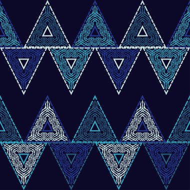 Trendy Dikişsiz desen tasarımları. Gölgeli üçgenler. Vektör geometrik arka plan. Duvar kağıdı, tekstil, davet kartı, sarma, Web sayfası arka plan için kullanılabilir.