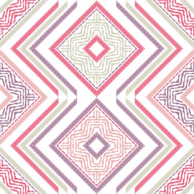 Etnik boho seamless modeli. Nakış kumaş üzerine. Patchwork doku. Dokuma. Geleneksel süs. Kabile desen. Halk motif. Duvar kağıdı, tekstil, ambalaj, web sayfası arka planı davetiye, için kullanılabilir.