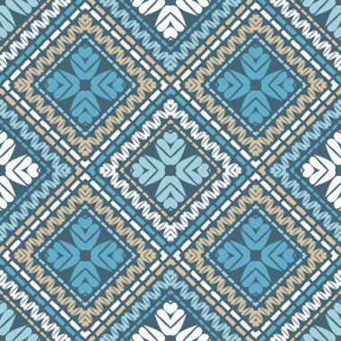 Etnik boho seamless modeli. Nakış kumaş üzerine. Patchwork doku. Dokuma. Geleneksel süs. Kabile desen. Halk motif. Duvar kağıdı, tekstil, ambalaj, web sayfası arka planı davetiye, için kullanılabilir.