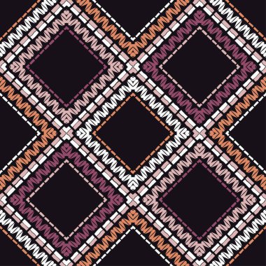 Etnik boho seamless modeli. Nakış kumaş üzerine. Patchwork doku. Dokuma. Geleneksel süs. Kabile desen. Halk motif. Duvar kağıdı, tekstil, ambalaj, web sayfası arka planı davetiye, için kullanılabilir.