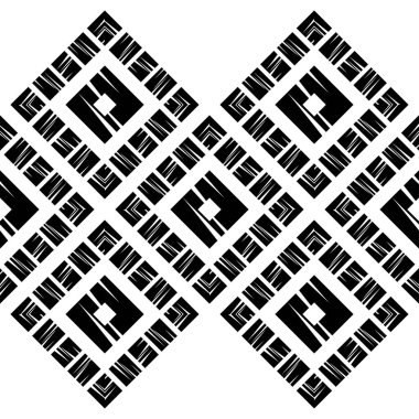 Trendy Dikişsiz desen tasarımları. Eski doku ile dörtgenler mozaik. Vektör geometrik arka plan. Duvar kağıdı, tekstil, davet kartı, sarma, Web sayfası arka plan için kullanılabilir.