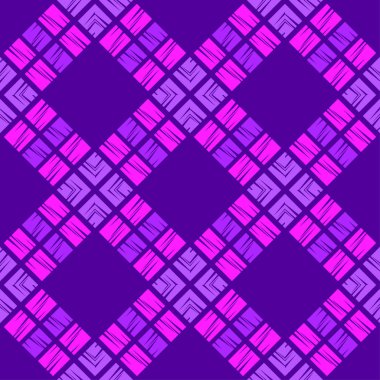 Trendy Dikişsiz desen tasarımları. Eski doku ile dörtgenler mozaik. Vektör geometrik arka plan. Duvar kağıdı, tekstil, davet kartı, sarma, Web sayfası arka plan için kullanılabilir.