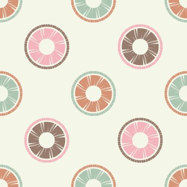 Polka dot seamless modeli. Mozaik etnik şekiller. Geometrik arka plan. Duvar kağıdı, tekstil, ambalaj, web sayfası arka planı davetiye, için kullanılabilir.