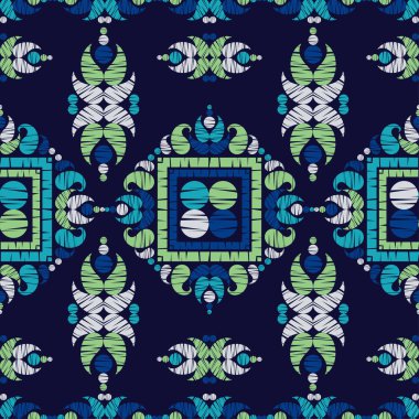 Paisley süsleme. Etnik Boho Dikişsiz desen. Ikat. Geleneksel süs. Halk motif. Duvar kağıdı, tekstil, davet kartı, sarma, Web sayfası arka plan için kullanılabilir.