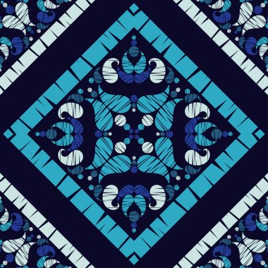 Paisley süsleme. Etnik Boho Dikişsiz desen. Ikat. Geleneksel süs. Halk motif. Duvar kağıdı, tekstil, davet kartı, sarma, Web sayfası arka plan için kullanılabilir.