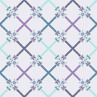 Etnik boho seamless modeli. Ikat. Çiçekler. Geleneksel süs. Geometrik arka plan. Halk motif. Duvar kağıdı, tekstil, ambalaj, web sayfası arka planı davetiye, için kullanılabilir.