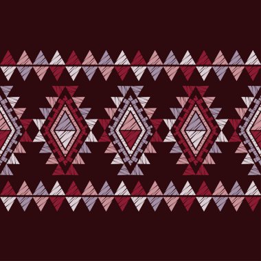 Etnik boho seamless modeli. Nakış kumaş üzerine. Patchwork doku. Dokuma. Geleneksel süs. Kabile desen. Halk motif. Duvar kağıdı, tekstil, ambalaj, web sayfası arka planı davetiye, için kullanılabilir.