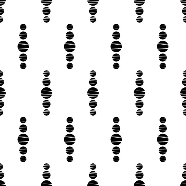 水玉シームレス パターン 民族の数字のモザイク 幾何学的な背景 テキスタイル 招待カード ラッピング Web ページの背景に使用できます — ストックベクタ
