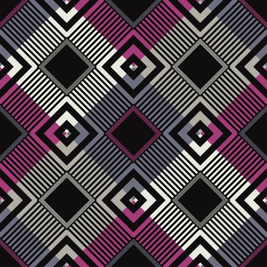 Ekose doku ile Seamless modeli. Tartan. İskoç, İngiliz kumaşı. Vektör çizim. Duvar kağıdı, tekstil, ambalaj, web sayfası arka planı davetiye, için kullanılabilir.