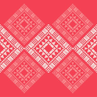 Etnik boho seamless modeli. Nakış kumaş üzerine. Patchwork doku. Dokuma. Geleneksel süs. Kabile desen. Halk motif. Duvar kağıdı, tekstil, ambalaj, web sayfası arka planı davetiye, için kullanılabilir.