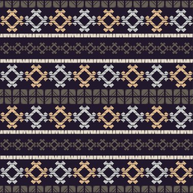 Etnik boho seamless modeli. Nakış kumaş üzerine. Patchwork doku. Dokuma. Geleneksel süs. Kabile desen. Halk motif. Duvar kağıdı, tekstil, ambalaj, web sayfası arka planı davetiye, için kullanılabilir.