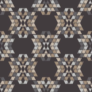 Etnik boho seamless modeli. Nakış kumaş üzerine. Patchwork doku. Dokuma. Geleneksel süs. Kabile desen. Halk motif. Duvar kağıdı, tekstil, ambalaj, web sayfası arka planı davetiye, için kullanılabilir.