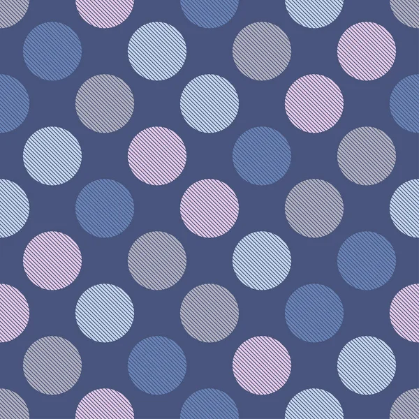 Polka Dot Seamless Pattern Полосатая Текстура Геометрический Фон Использоваться Обоев — стоковый вектор