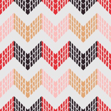 Son moda Dikişsiz desen tasarımlar. Zigzag nokta. Vektör geometrik arka plan. Duvar kağıdı, tekstil, ambalaj, web sayfası arka planı davetiye, için kullanılabilir.