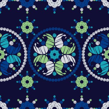 Paisley süsleme. Etnik Boho Dikişsiz desen. Ikat. Geleneksel süs. Halk motif. Duvar kağıdı, tekstil, davet kartı, sarma, Web sayfası arka plan için kullanılabilir.