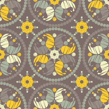 Paisley süsleme. Etnik Boho Dikişsiz desen. Ikat. Geleneksel süs. Halk motif. Duvar kağıdı, tekstil, davet kartı, sarma, Web sayfası arka plan için kullanılabilir.