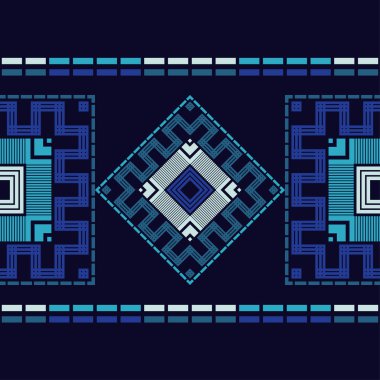 Etnik boho sorunsuz desen. Kumaş üzerine nakış. Patchwork doku. Dokuma. Geleneksel süs. Kabile tipi. Halk motifi. Duvar kağıdı, tekstil, davetiye kartı, sarma, web için kullanılabilir.