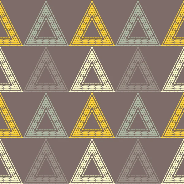 Divatos Varrat Nélküli Mintázat Designs Háromszögek Etnikai Csíkokra Vektor Geometriai — Stock Vector