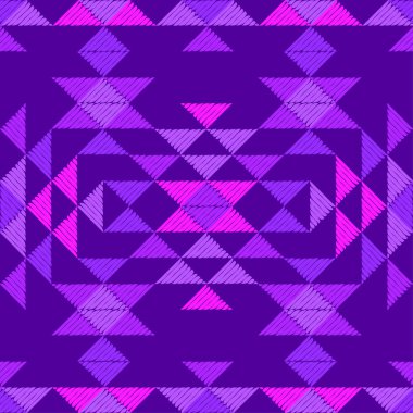 Etnik boho sorunsuz desen. Kumaş üzerine nakış. Patchwork doku. Dokuma. Geleneksel süs. Kabile tipi. Halk motifi. Duvar kağıdı, tekstil, davetiye kartı, sarma, web için kullanılabilir.